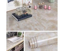 Marmeren Effect Zelfklevend Vinyl Behang 40CMx10M - Waterdicht Contactpapier voor Keuken en Meubels