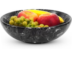 Marmeren fruitschaal 10 'zwarte handgemaakte fruit- en groenteopslagkom voor keukendecoratie, boerderij, keukendecoratie, fruithouder voor eettafel