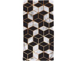 Marmeren Handdoeken - Zachte Wasdoeken - Bad Keuken Yoga - Uniek Marmer Design - 38 x 76 cm - Goud Wit