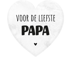 Marmeren hartje - Papa - 5x5cm