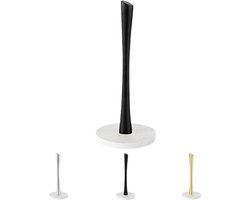 Marmeren Keukenrolhouder Zwart - Vrije Staande Rolhouder voor Keuken en Badkamer