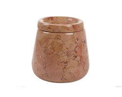Marmeren Opbergbox - Beige - 16 cm Hoog