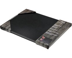 Marmeren Snijplank - 21x29x1cm - Anti-slip voetjes - Zwart