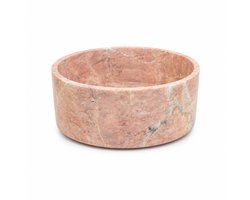 Marmoree - Marmer - Schaal - Rond - Rose - 25cm