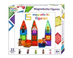MaroGear © Magnetische Speelgoedfiguren - Magnetische figuurtjes met magneten in de voetjes - 15 stuks