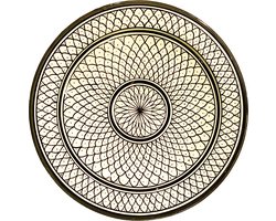 Marokkaanse schaal - Hand beschilderd - Handbeschilderde - serveerschaal