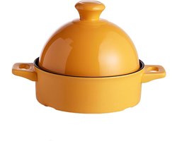 Marokkaanse Tajine - Ovenschaal Stoofpan - Langzaam Koken - Keramiek Met Hittebestendige Handvatten - Niet Gespecificeerd - Oranje
