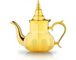 Marokkaanse Theepot - Goud - 0,7 L - Roestvrij Staal - Voor Thee en Tafel