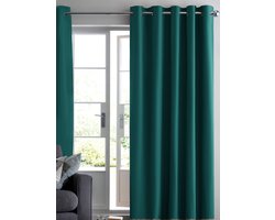 Maroyathome – RUBEN basisserie – gordijn met ringen – verduisterend – kant-en-klaar – 150 x 250 cm (b x h) – groen
