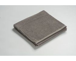 MAROYATHOME - UNO - Handdoek - 50x100 cm - Fairtrade Katoen - Stone Grey - Grijs