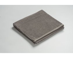 MAROYATHOME - UNO - Handdoek - 70x140 cm - Fairtrade Katoen - Stone Grey - Grijs