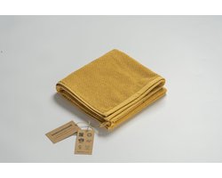 MAROYATHOME - UNO - Handdoek - 70x140 cm - Fairtrade Katoen - Tuscany Yellow - Geel