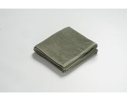 MAROYATHOME - UNO - Handdoek - 70x140 cm - Fairtrade Katoen - Vintage Green - Groen