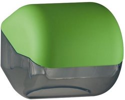 Marplast toiletpapier houder A61900VE – Groen met transparant – geschikt voor traditionele Rollen toiletpapier