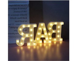 Marquee Letters Lights - BAR Teken Letter Lamp - Verlichte Letters Nachtlampjes - Decoratie Batterij Aangedreven voor BAR Pub Home Party Bruiloft - LED