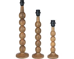 Mars & More lampvoet bollen mango hout 60cm