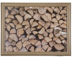 Mars & More Schootkussen – Laptray – Dienblad met kussen - Laptoptafel - Schoottafel - openhaard hout 43x33cm met pepermuntdoosje