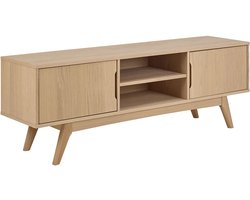 Marte TV-meubel 2 deuren 2 planken wit.