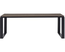 Martinus tuintafel 100x210cm zwart,bruin.