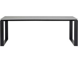 Martinus tuintafel 100x210cm zwart,grijs.