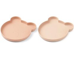 Marty Plate 2- Pack Mr Bear Rose Mix | Liewood