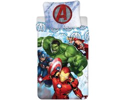 Marvel Avengers Dekbedovertrek Heroes - 140 x 200 cm - 70 x 90 cm