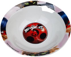 Marvel miraculous - Serviesset - Kinderservies - Bord / Kom - Multicolor - Kunststof - 2 Delig
