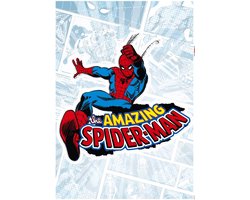 Marvel Muursticker van Komar - Spider-Man Comic Classic - 50 x 70 cm (B x H) - 1 stuk - Decoratieve Sticker, Muursticker, Muursticker, Wanddecoratie, Kinderkamer - 14077h