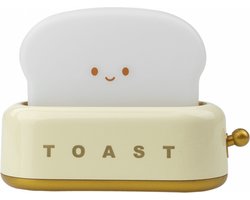 Mary's - Nachtlampje - Nachtlampje gele broodrooster -Kinderlamp - Nachtlampje voor kinderkamer - 3000K - USB - MW20722