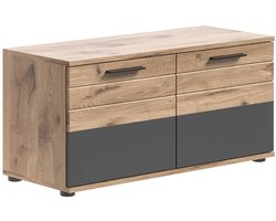 Mason bank met opbergruimte eik decor - 90x51x37cm