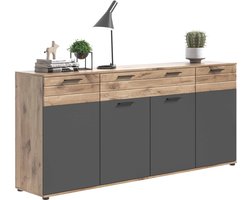 Mason dressoir 4 deuren, 1 lade eik decor / Dressoir Mason - 200cm x 91cm x 40cm