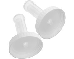 Mason Jar Fermentatie Deksels voor Groenten en Fruit, Luchtdichte Plastic Deksels, Set van 2 voor Ideale Fermentatie