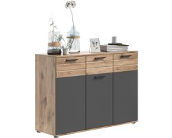Mason ladekast basaltgrijs NB Nox Eiken NB Nox Eiken MDF TZ - 40x120x87cm
