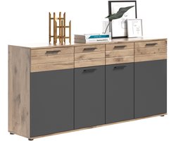 Mason ladekast basaltgrijs NB Nox Eiken NB Nox Eiken MDF TZ - 40x180x87cm