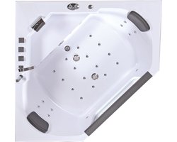 Massage bad - ABS wit - 155x155x65 cm