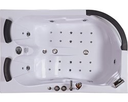 Massage bad - ABS wit - 181x123x65 cm