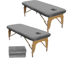 Massage Stoel Bescherming, 2 Stuks, 80 x 190 cm, Waterdicht, Wasbaar en Elastisch voor Massage Tafels, Ideaal voor Spa en Schoonheidssalons