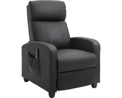 Massagestoel - Relaxfauteuil - Zetel - 1 persoons - Met armleuning - Zeer comfortabel - Elektrisch - Zwart