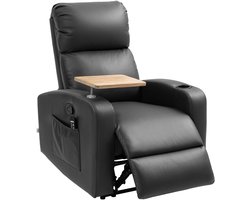 Massagestoel - Relaxfauteuil - Zetel - 1 persoons - Met armleuning - Zeer comfortabel - Elektrisch - Zwart