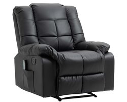 Massagestoel - Relaxfauteuil - Zetel - 1 persoons - Met armleuning - Zeer comfortabel - Elektrisch - Zwart