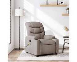 Massagestoel verstelbaar stof taupe