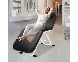 Massagetafel – Behandelbank – Massagebed – Therapie tafel – Inklapbaar – Verstelbaar – 3 zones – PVC bekleding – Draagvermogen 250 kg