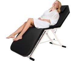 Massagetafel met 3 zones, massagestoel, inklapbaar, cosmetica-ligstoel met massage hoofdsteun voor bed, verstelbaar, draagbaar, tattoo-ligstoel, 250 kg, draagbaar, voor spa, salon, tattoo-schoonheid