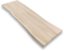 Massief eiken plank boomstam 140 x 45 cm - Boomstam plank - Massief eiken plank boomstam - Eiken plank - Tafelblad - Eiken tafel - Boomstam tafel