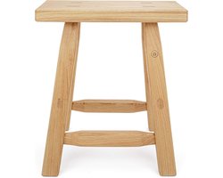 Massief Eikenhouten Kruk - Handgemaakt en Tijdloos Design