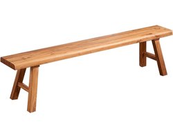 Massief Houten Bank 100 cm – Rustieke Zitbank van Natuurlijk IepenHOUT voor Hal, Eetkamer of Slaapkamer