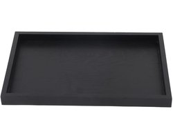 Massief houten dienblad - veelzijdig en duurzaam - zwart