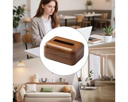 Massief Houten Doos Voor Papieren Zakdoekjes Decoratieve Rustieke Opbergorganizer Houder Voor Badkamer Keuken Slaapkamer Huishouden