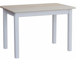 Massief Houten Eettafel of Keukentafel Grenen Wit Gelakt - Handgemaakt en Robuust