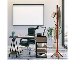 Massief Houten Kapstok Boomvorm met 8 Haken - Ruimtebesparend Kledingrek voor Jassen en Hoeden